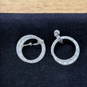 Elegant Silver Hoop Earrings